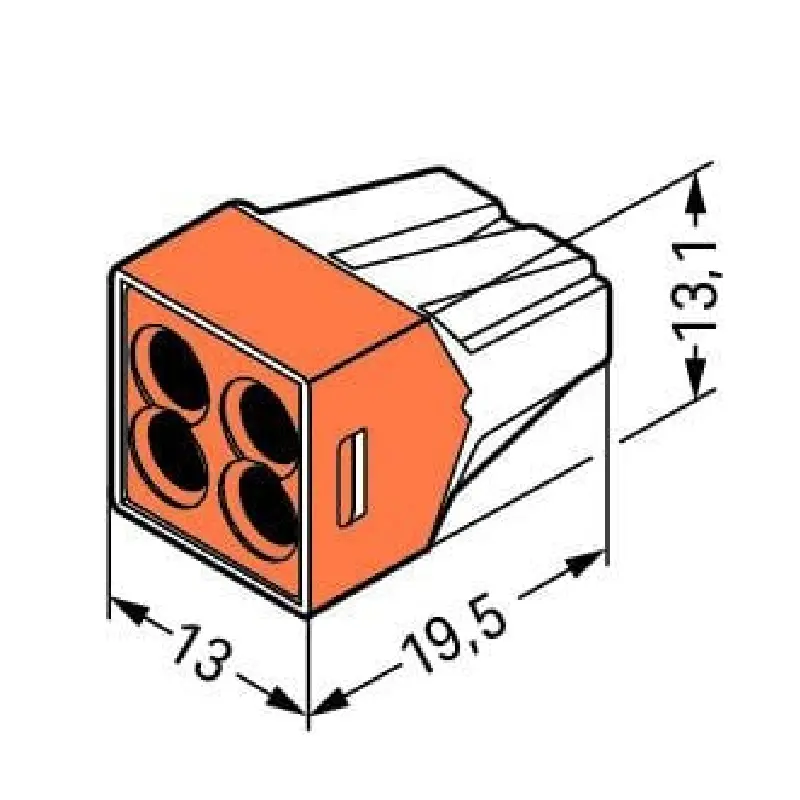 773-164 WAGO 773-164 Junction Box Push Wire Connector - Image 2
