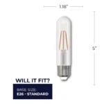 Bulbrite 776206 LED Filament T9 Light Bulb, 5.1W 2700k Warm White, Dimmable, E26 Base - Image 3