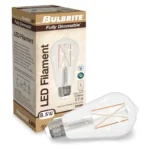 Bulbrite 776767 8.5W LED ST18 Filament Bulb, 2700K Warm White, Clear, 90 CRI, JA8 Compliant, Dimmable, E26 Base - Image 2