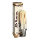 Bulbrite 776904 2.5W LED T6 Nostalgic Filament Bulb, 2100K Amber, Antique Finish, Dimmable, E12 Base - Image 2