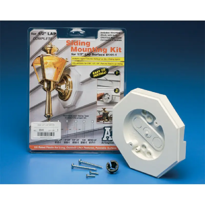8151GC.1 Arlington 8151GC Siding Mounting Kits with Built-in Box with Grounding Clip - Image 2