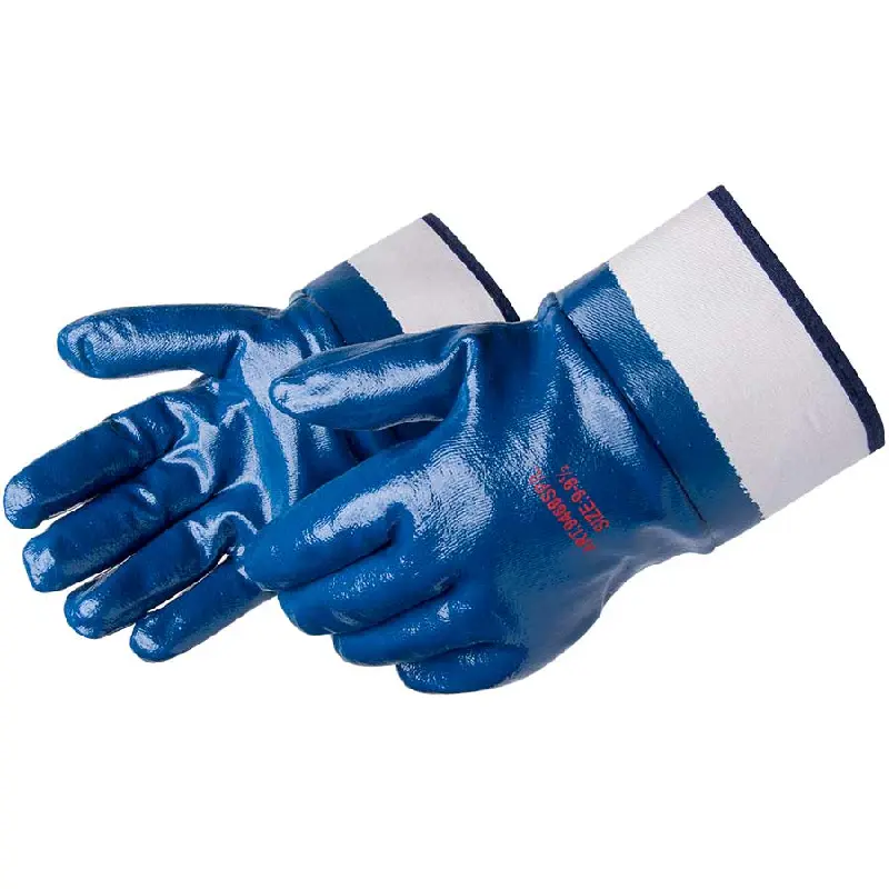 9460SP Liberty Safety 9460SP Nitrile Coated Chemical Resistant Gloves - 2.5" Plasticized Cuff - Size 7 - S - 12 Pairs - Image 1