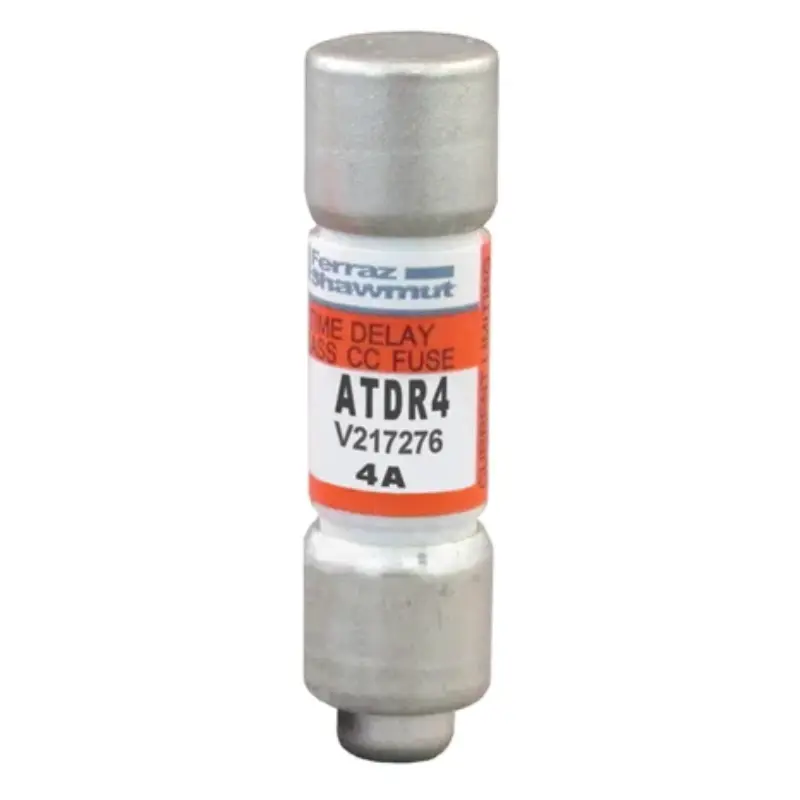 ATDR4.webp Mersen ATDR4 Amp-Trap 2000 Time-Delay Class CC Fuse – 4 A, 600 VAC/300 VDC Branch Circuit Protection - Image 1