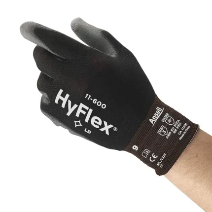 Ansell 11-600 HyFlex Polyurethane Coated Gloves - Size 11 - XXL - 12 Pairs