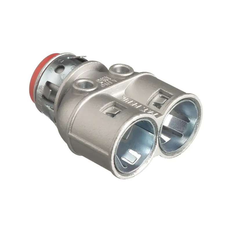 Arlington 3838AST Duplex Connectors with Insulated Throat - 38 Arlington 3838AST Duplex Connectors with Insulated Throat - 3/8" - Image 1