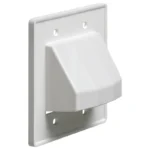 Arlington CE2 2-Gang Reversible Low-Voltage Cable Entrance Plate