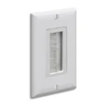 Arlington CED135WP Cable Entry Device with Brush-style Opening - 1 Gang