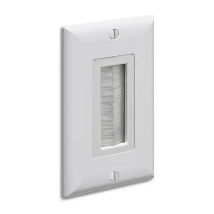 Arlington CED135WP Cable Entry Device with Brush-style Opening - 1 Gang ...