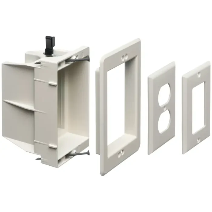 Arlington DVFR1WGC 1-Gang Recessed Indoor InBox with Grounding Clip - Image 1