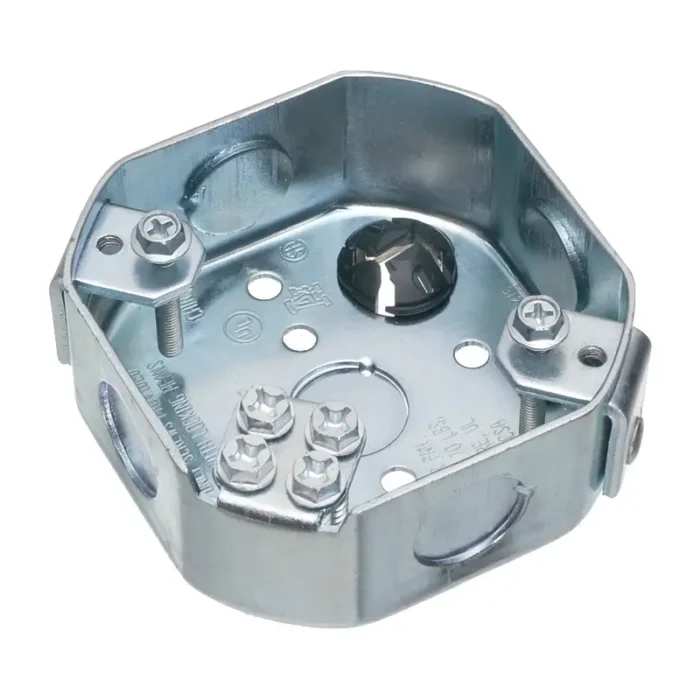 Arlington FBS415 Steel Octagonal Fan & Fixture Joist Mounting Box - Image 1