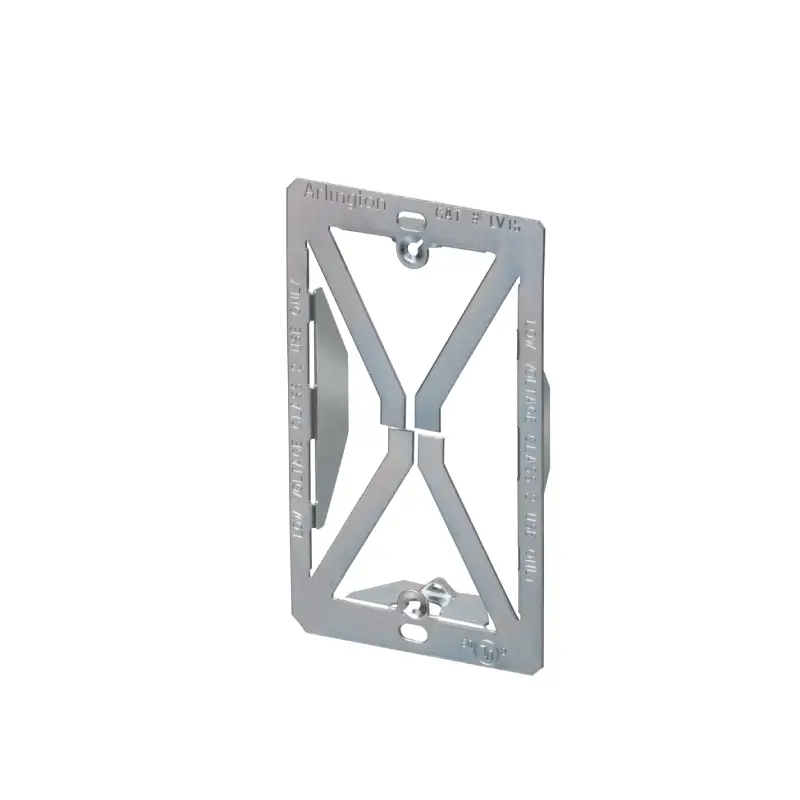 Arlington LV1S Plated STEEL Cut-in Mounting Bracket - 1 Gang Arlington LV1S Plated STEEL Cut-in Mounting Bracket - 1 Gang - Image 1