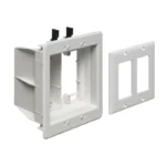 Arlington TVBU505GC 2-Gang Recessed TV Box for Power and Low Voltage
