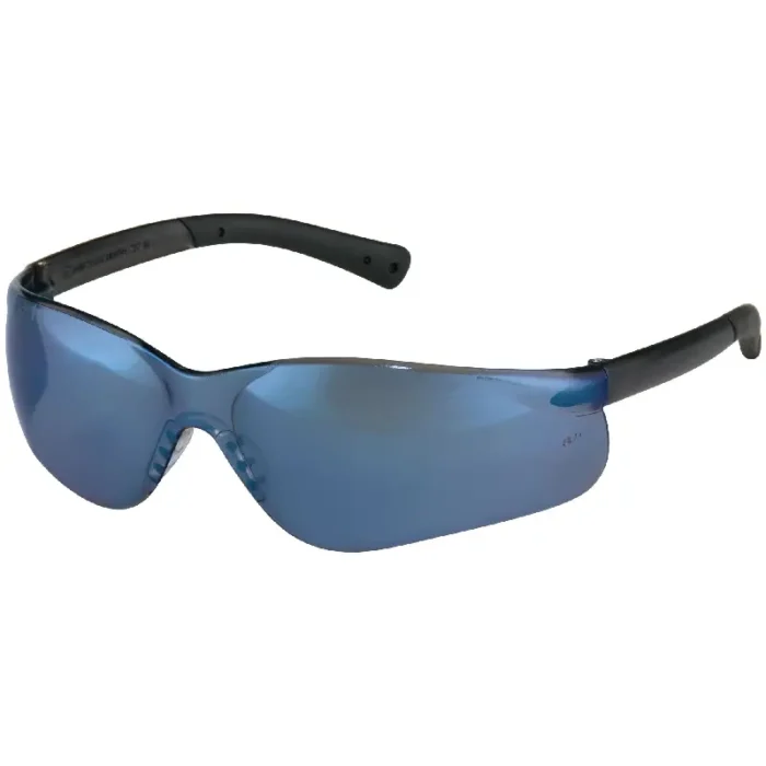 MCR Safety BK318 Bearkat BK3 Series Polycarbonate Safety Glasses, Blue Mirror Lens - Image 1