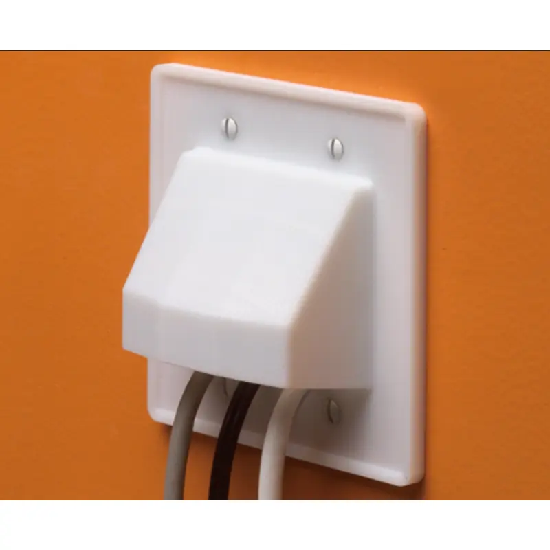 CE2 Arlington CE2 2-Gang Reversible Low-Voltage Cable Entrance Plate - Image 2