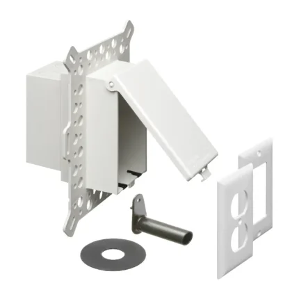 Arlington DBVM1WGC Low Profile InBox™ for New Stucco, Textured Surfaces, and Rigid Siding with Grounding Clip