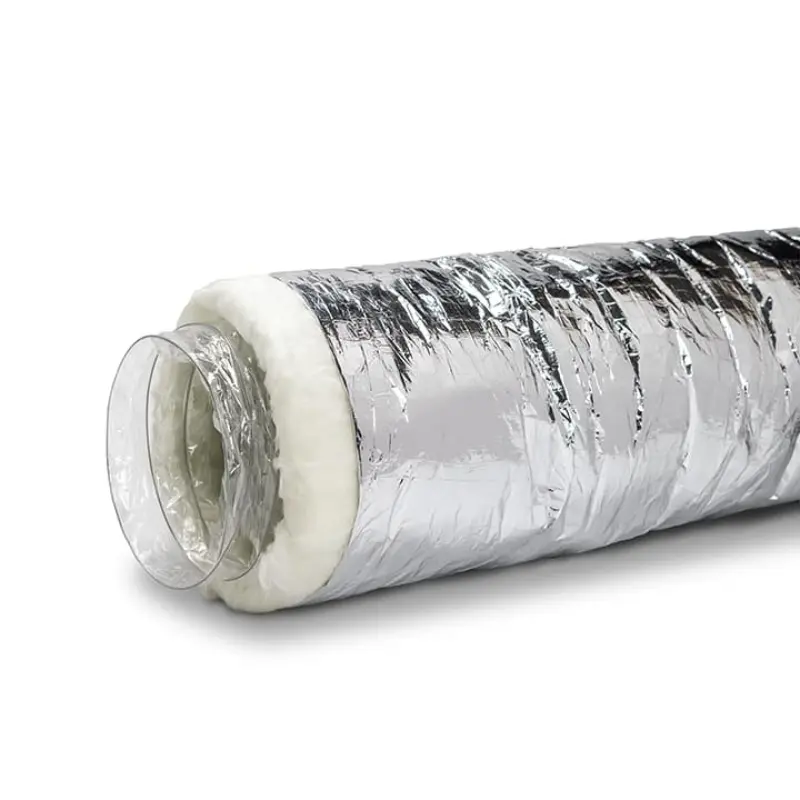 Dundas Jafine SPC410 Flexible Insulated Duct 4 x 10' R4.2 Silver Jacket Dundas Jafine SPC410 Flexible Insulated Duct 4" x 10' R4.2 Silver Jacket - Image 1