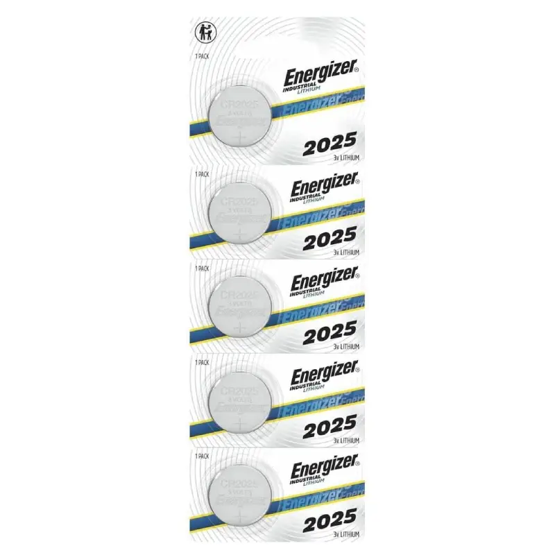 ENE-ECRN2025 Energizer ECRN2025 Industrial 3V Lithium Coin Cell - Pack of 5 - Image 1