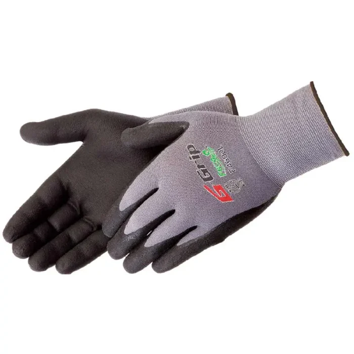 Liberty Safety F4600 15 Gauge Black Microfoam Nitrile Coated Seamless Gloves - Size 11 - XXL - 12 Pairs - Image 1
