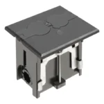 Arlington FLBAF101BL Adjustable Non-Metallic Floor Box for New Floors with Flip Lids, Black