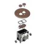 Arlington FLBAR101BR Adjustable Non-Metallic Floor Box for New Floors - Image 2