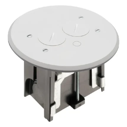 Arlington FLBAR101W Adjustable Non-Metallic Floor Box for New Floors
