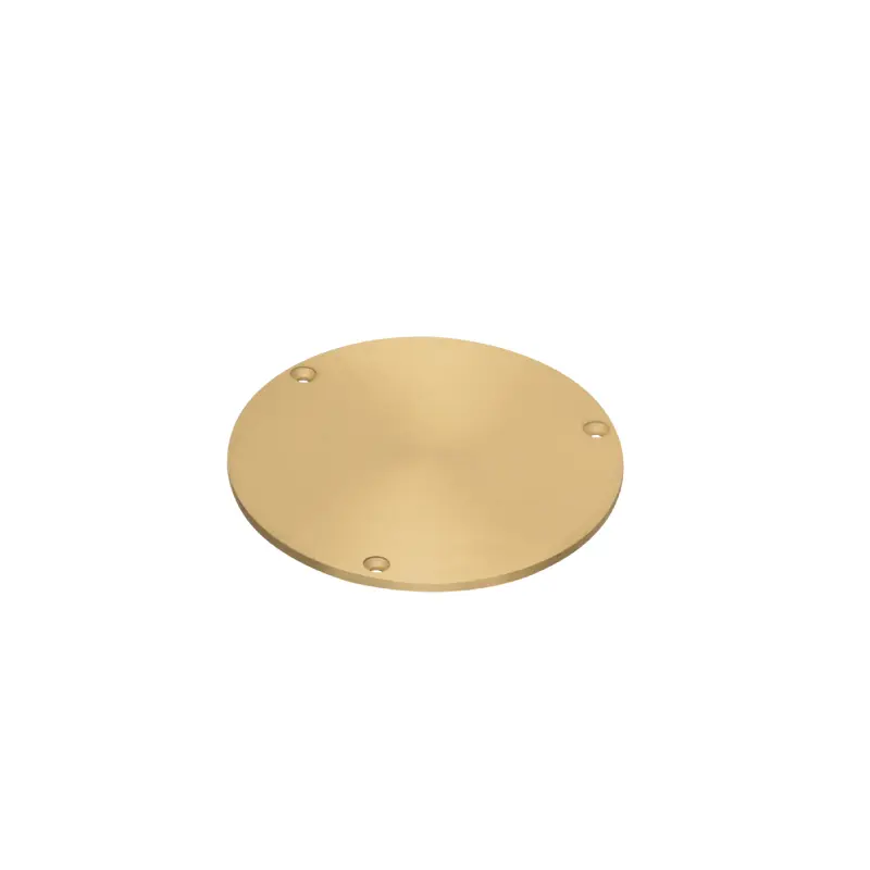 FLBR5420MBGC.1 Arlington FLBR5420MBGC TWO low Voltage Openings with Built-in divider In Box Floor Box Kit With Grounding Clip, Brass - Image 2