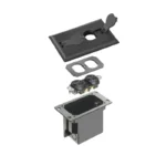 Arlington FLBRF101BL Non-Metallic Floor Box for Installed Floors - Image 2