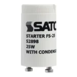 Satco S2898 FS-25 Fluorescent Starter - 2-Pin - Compatible with 25W Lamps - 110V - 25 Pack