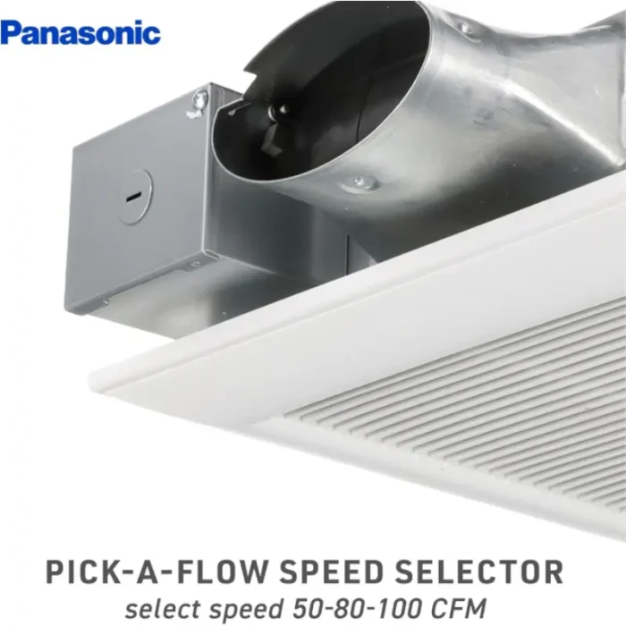Panasonic FV-0510VS1 WhisperValue DC Exhaust Fan 50/80/100 CFM - Image 2