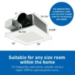 Panasonic FV-0511VFC1 WhisperFit with Condensation (50-80-100 CFM) - Image 4