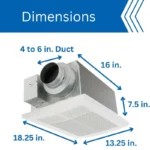 Panasonic FV-0511VH1 WhisperWarm DC Ceiling Fan - Image 5