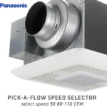 Panasonic FV-0511VQL1 WhisperCeiling LED Exhaust Fan (50-80-110 CFM) - Image 2