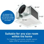 Panasonic FV-1115VKL2 WhisperGreenSelect LED Exhaust Fan - Image 3