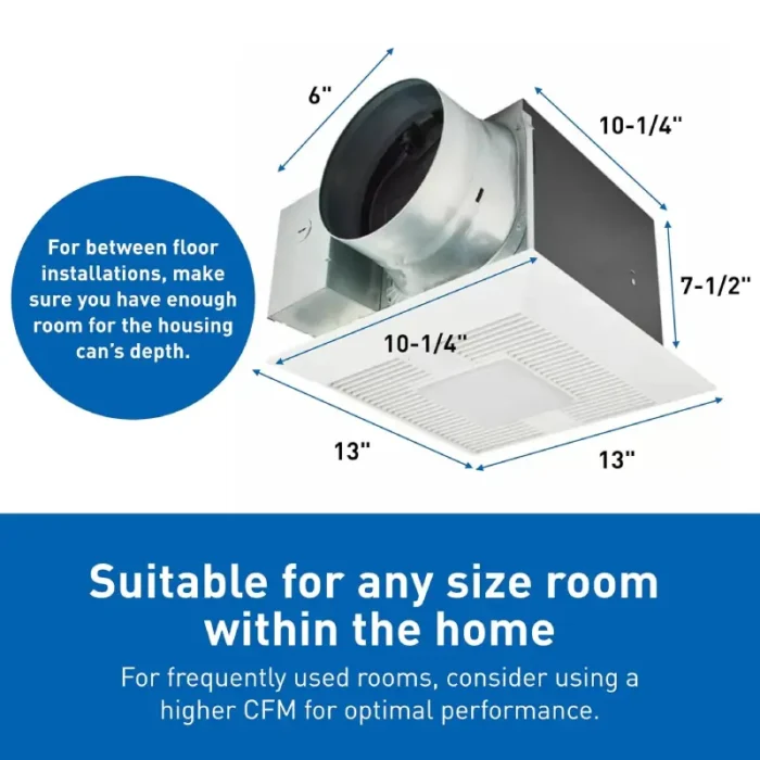 Panasonic FV-1115VKL2 WhisperGreenSelect LED Exhaust Fan - Image 3