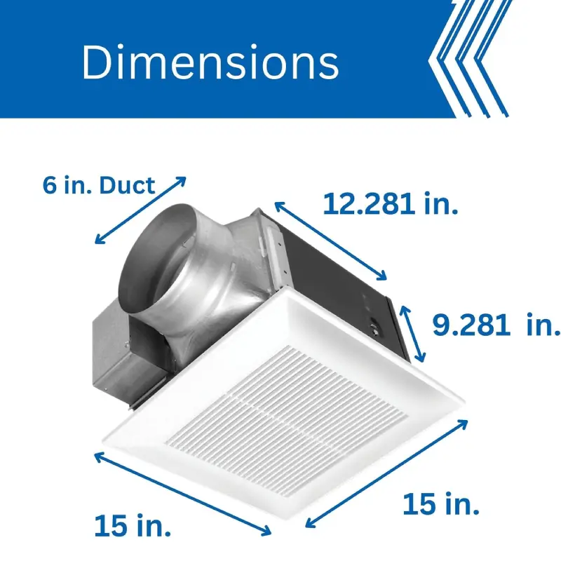 FV-30VQ3.3 Panasonic FV-30VQ3 WhisperCeiling Exhaust Fan - Image 5