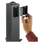 Arlington GP19BGC 19.5" Support for Outdoor Light Fixtures with grounding clip, Blue - Image 3