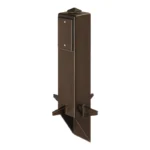 Arlington GP19BRGC 19.5" Support for Outdoor Light Fixtures with grounding clip, Brown