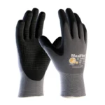 PIP Safety ATG 34-844 MaxiFlex Seamless Knit Nylon Glove with Nitrile Coated MicroFoam Grip, Micro Dot Palm - Size 9 - L - 12 Pairs