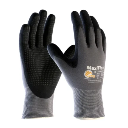 PIP Safety ATG 34-844 MaxiFlex Seamless Knit Nylon Glove with Nitrile Coated MicroFoam Grip, Micro Dot Palm - Size 10 - XL - 12 Pairs