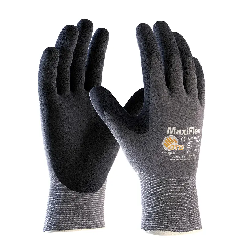 GP34874.webp PIP Safety ATG 34-874 MaxiFlex Seamless Knit Nylon/Elastane Glove with Nitrile Coated MicroFoam Grip - Size 9 - L - 12 Pairs - Image 1