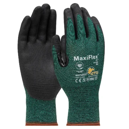 PIP Safety ATG 34-8743 MaxiFlex Seamless Knit Engineered Yarn Glove with Premium Nitrile Coated MicroFoam Grip - Size 12 - XXXL - 12 Pairs