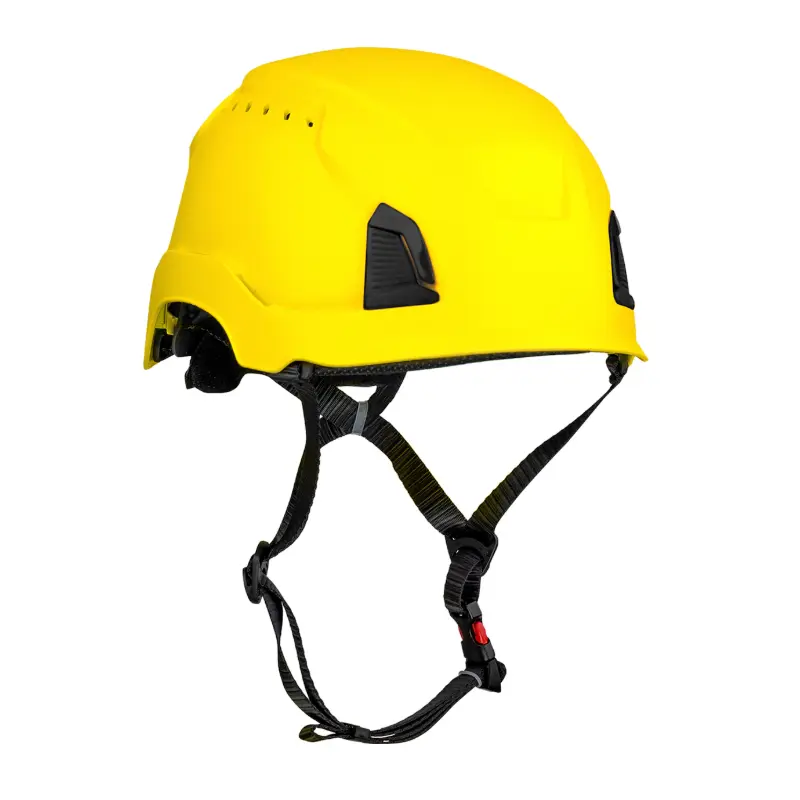 HP1491RV-02 PIP Dynamic HP1491RV-02 Traverse Industrial Climbing Helmet Vented Shell and Ratchet Adjustment - Yellow - Image 1