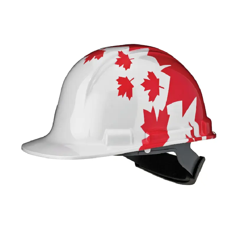 HP241RMPL PIP Dynamic HP241R-MPL-01 Whistler Cap Style Hard Hat, Rachet Adjustment - Red Maple Leaf Wrap - Image 1