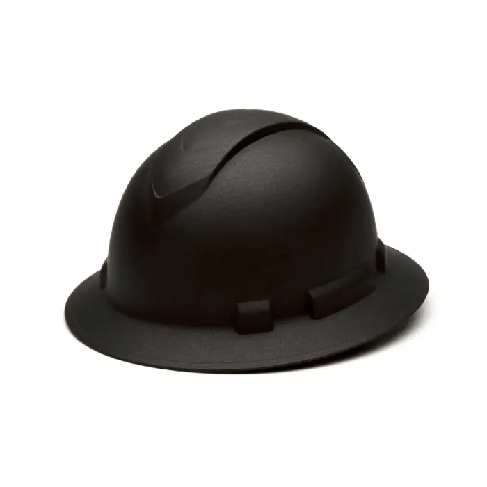 Pyramex HP54117 Ridgeline Hydro Dipped Full Brim Hard Hat, Matte Black Graphite Pattern - Image 1