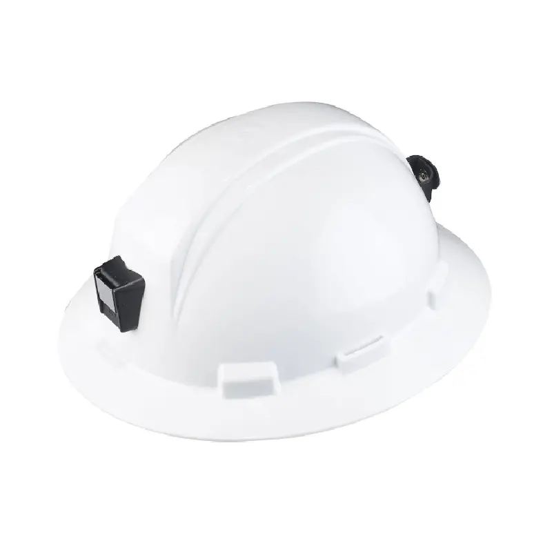 HP641R-MLB-01 PIP Dynamic HP641R-MLB-01 Kilimanjaro Full Brim Hard Hat, with Miner’s Lamp Bracket and Ratchet Adjustment - White - Image 1
