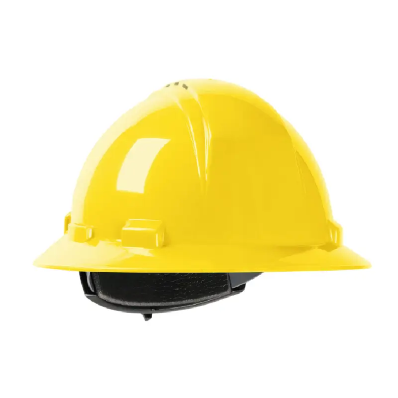 HP641RV-02 PIP Dynamic HP641RV-02 Kilimanjaro Full Brim Hard Hat, Vented Shell, Ratchet Adjustment - Yellow - Image 1