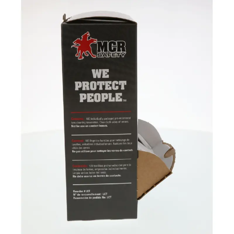 LCT.2 MCR Safety LCT Lens Cleaning Towelettes - Box of 100 - Image 3