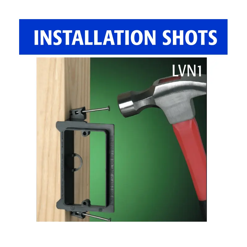 LVN1.1 Arlington LVN1 Nail On Low Voltage Mounting Bracket - Image 2