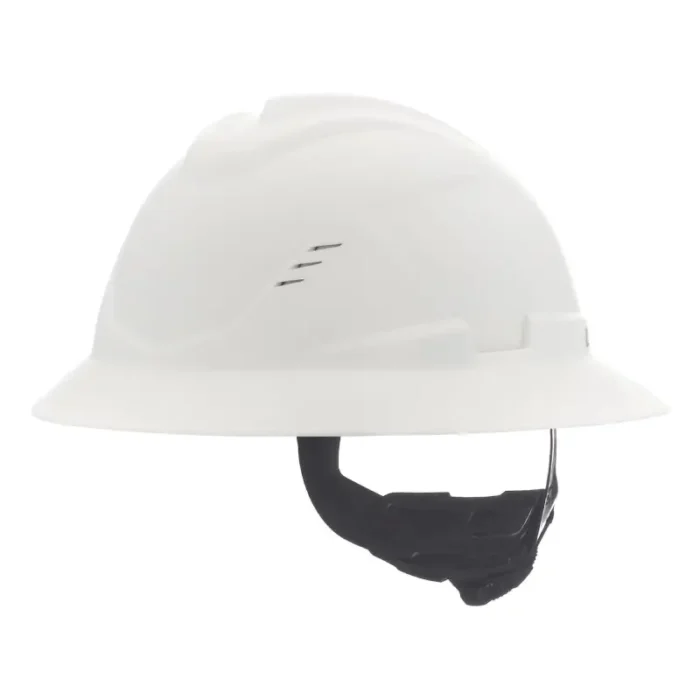 MSA 10215828 V-Gard C1™ Full Brim, Vented, Fas-Trac III, White - Image 1
