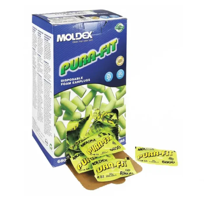 Moldex 6800 Pura-Fit Disposable Foam Uncorded Earplugs - 200 Pairs - Image 1